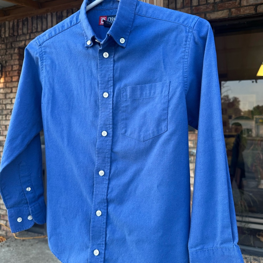 Chaps Boy’s Blue Casual Button-Down Shirt